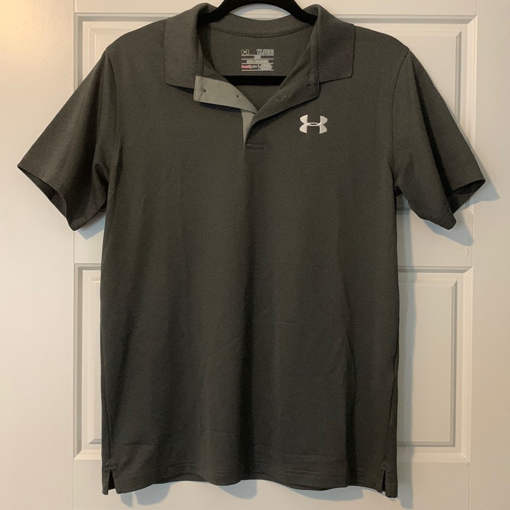 Youth XL/ Mens S Grey polo.